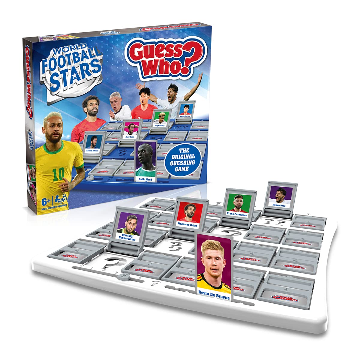 Winning Moves World Football Stars Guess Who? Board Game, Play with Messi, Ronaldo, Harry Kane, Salah - Image 2