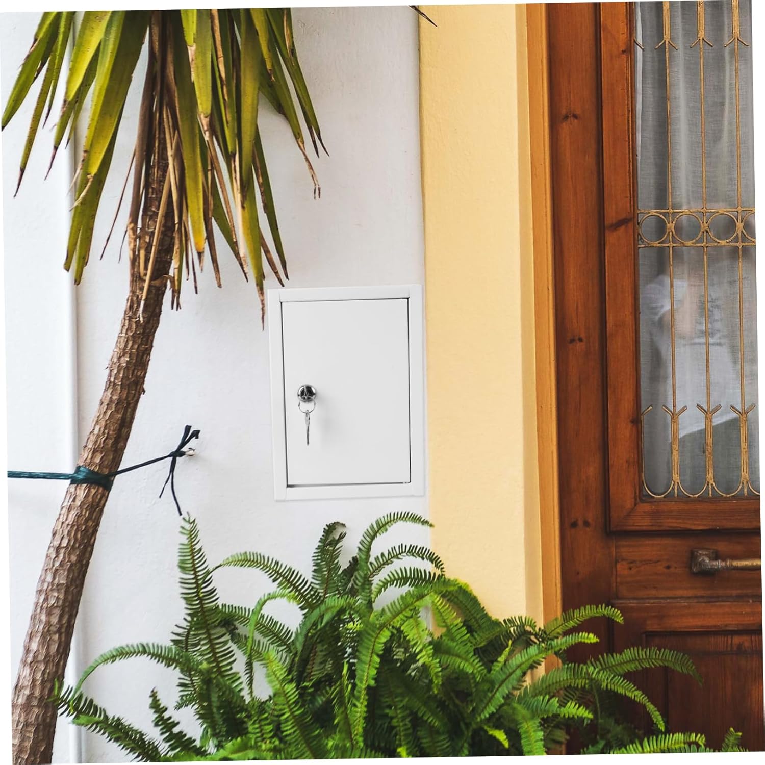 PRETYZOOM Locking Mailbox Milk Storage Container Wall-Mounted Box for Home Office