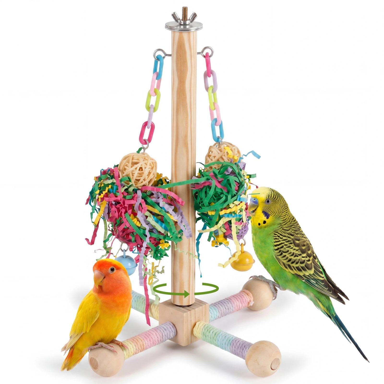 Dexpally Parrot Toys for Large Birds – Natural & Durable