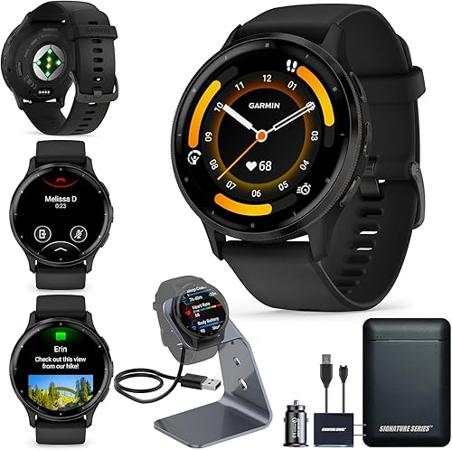 Miniatura 10 de Garmin Venu 3S, reloj inteligente GPS con pantalla AMOLED, rosa polvo  Características avanzadas de salud y fitness, hasta 10 días de duración de la