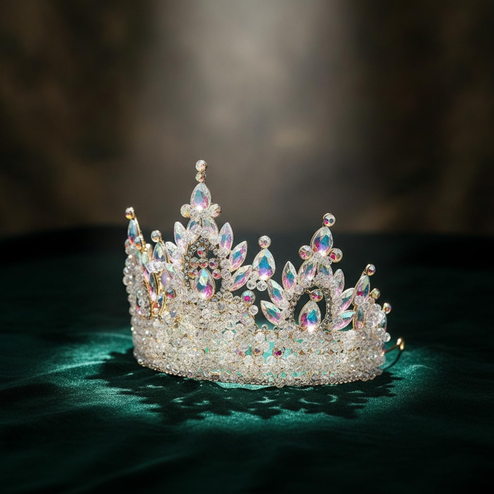 Colcolo Corona Donna Tiara Gioiello Accessorio Testa Diadema con Montatura in Lega Design Tridimensionale Adatta per Matrimonio Recite Cosplay Servizi Fotografici