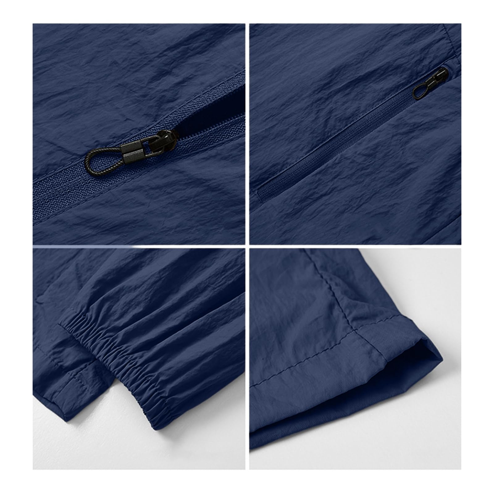 Herren Leichte Sonnenjacke, Schnelltrocknende UV-Schutz Jacke für Outdoor & Reise, Atmungsaktive Freizeitjacke