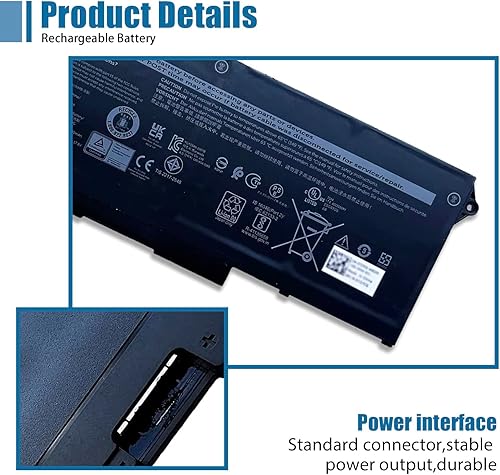 Miniatura 3 de Reemplazo de batería para laptop RJ40G 63Wh para Dell Latitude 15 5520 Latitude 14 5420 Precision 15 3560 Series Notebook WY9DX 01K2CF 075X16 0WK3F1