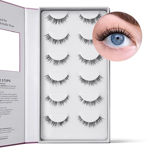 Miniatura 2 de FlutterHabit The Sweetheart - Extensiones de pestañas rizadas para hacerlo tú mismo 1 mes  Racimos de pestañas esponjosas para mujer  Kit de