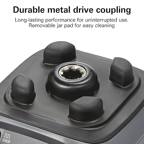 Miniatura 6 de Hamilton Beach Commercial HBF510S Expeditor - Licuadora de alimentos culinaria de acero inoxidable, 2.4 caballos de fuerza, capacidad de 64 onzas,