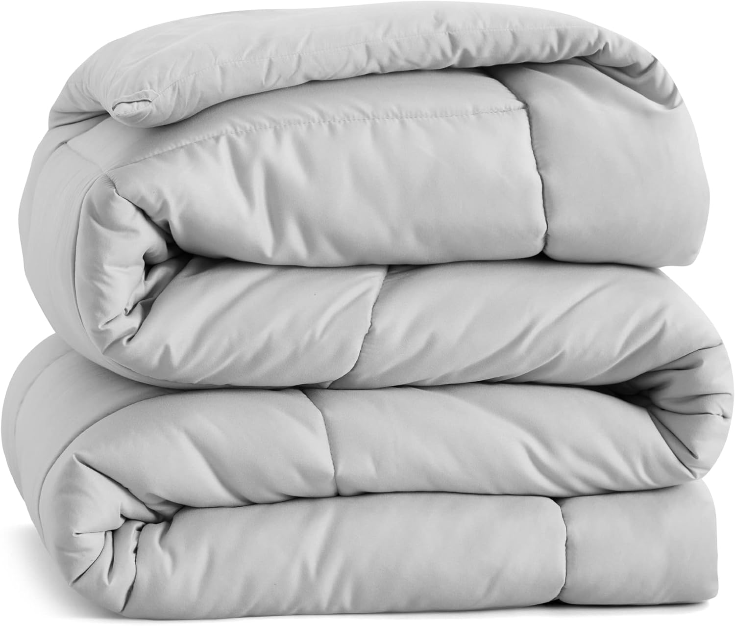 BEDSURE Duvet Insert Full Comforter Light Grey All Season