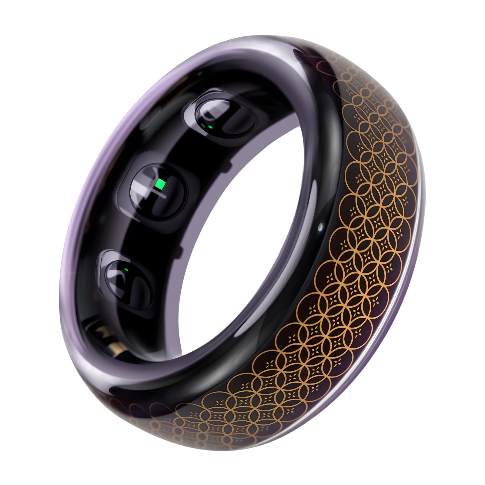 VERTU META RING Transparent Crystal Glass Smart Ring Unique Handcrafted Design Wearable Art Ultra Comfortable Fit Sleep Heart