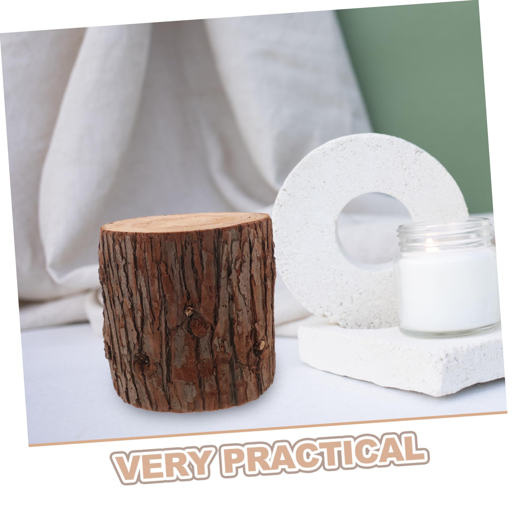 Mobestech Ceppo Di Legno Naturale Per Tavolino Da Caffè Base Espositiva Forma Di Tronco d Albero Supporto Per Decorazioni Fai Da Te e Eventi Speciali