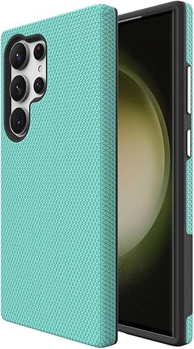 Miimall Funda delgada mate para Galaxy S24 Ultra, doble capa de policarbonato resistente y TPU 10 pies a prueba de caídas militares antideslizante