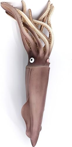 Miniatura 8 de Gemini&Genius Figura de acción de calamar de animales marinos para niños, de goma suave, realista, calamar oceánico, juguetes educativos y de juego