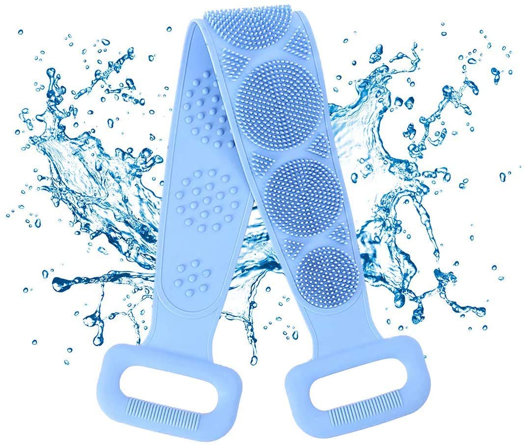 FRUITFULCARE Body Cleaning Bath Scrub | Back Scrubber For Bathing | Bath Scrub Belt (Silicon)-image-49