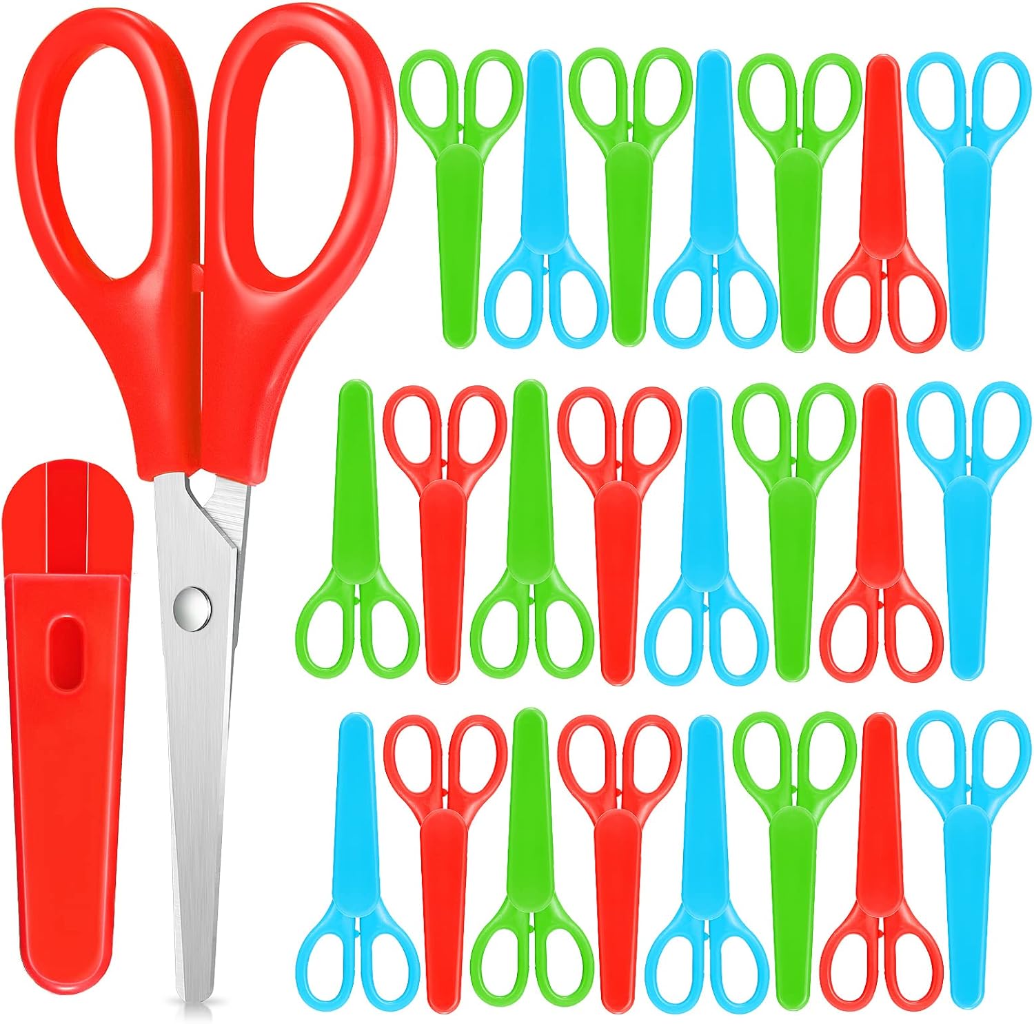 Right and Left Handed Scissors for Kids Blunt Scissors Children