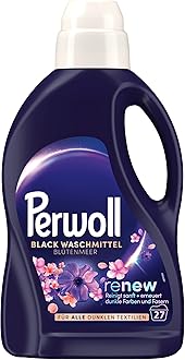Perwoll Renew Sea of Flowers Detergent (1x 27 Wash Loads), Mild Deetergent Gently Cleanses and Renews Dark Colors and Fibers | With Triple-Renew Technology and Tempting Fragrance