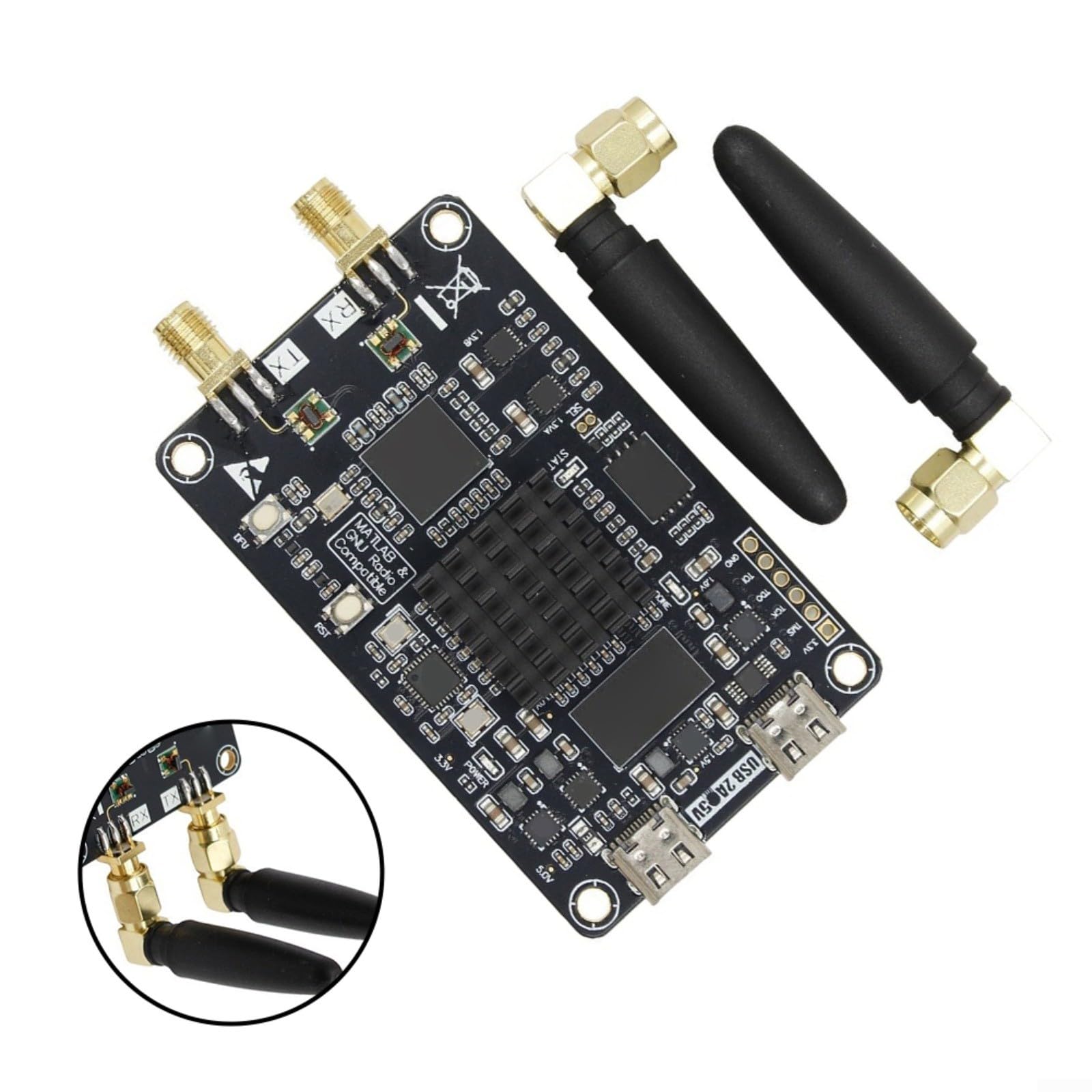 Placa de desarrollo de radio definida por software ZYNQ7010 AD9363, rango de frecuencia de 10 MHz-6 GHz, XC7Z010 FPGA, 512 MB DDR3, USB 3.0, para radioaficionados, ingenieros y estudiantes, carcasa de
