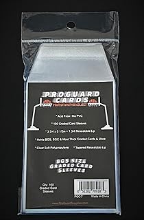 ProGuard Cards BGS Graded Card Sleeves 100 Graded Card Sleeves for BGS & SGC Slabs & More