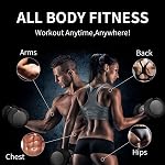 EnterSports 22LBS/26.5LBS/40LBS/44LBS/60LBS/88LBS Adjustable Dumbbell Set Quick Adjustment Space-saving Dumbbells with Non-Slip Handle Adjustable Weight, Convertible Dumbbell Weights Suitable for Women Men Home Office Gym Body Strength Training