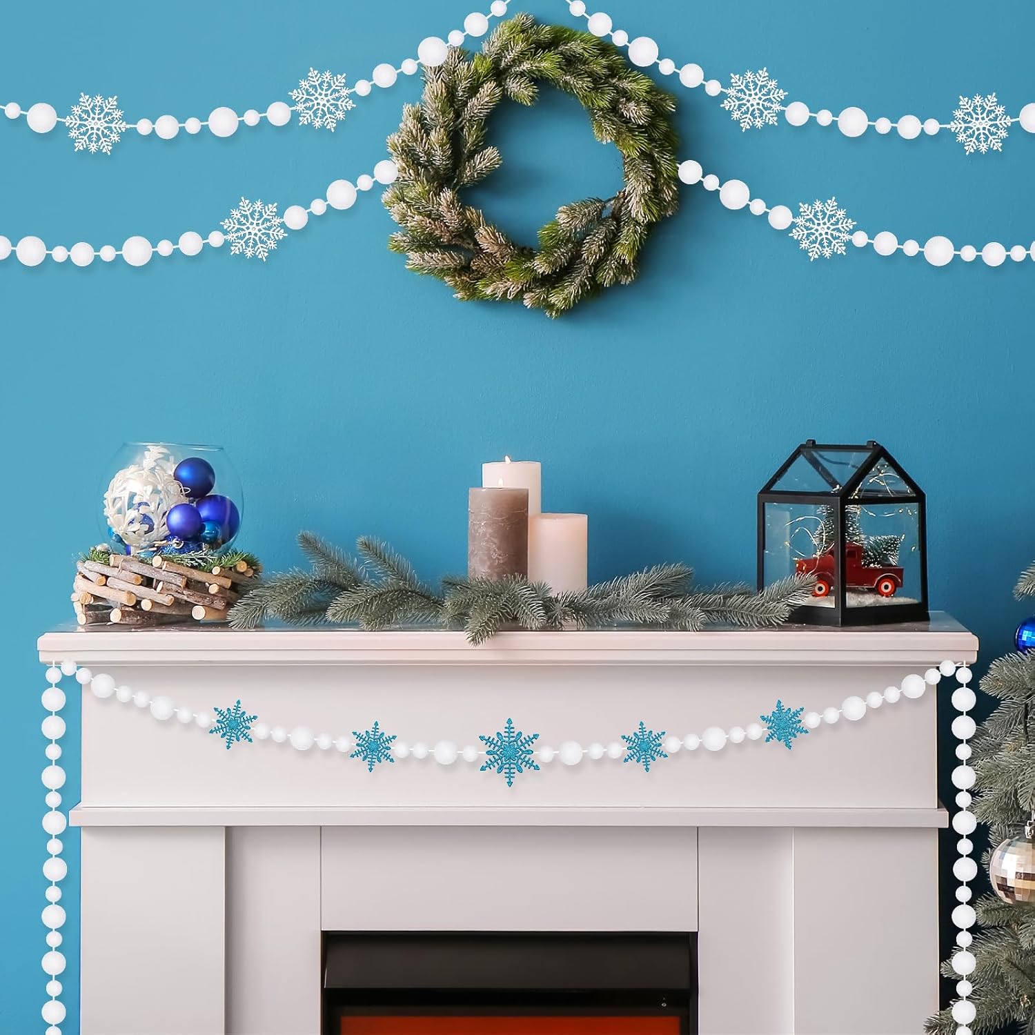 UPINS Christmas Pom Poms Balls, 600 Pieces Light White Pompoms Pom Poms for Crafts Making DIY Holiday Christmas Decorations Supplies (3 Size ) - Image 4