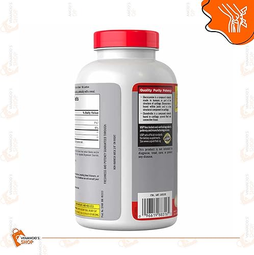 Miniatura 4 de Kirkland Signature Glucosamina HCI 1500mg sulfato de condroitina 1200 mg 280 tabletas + incluye adhesivo Venancio'sfridge (paquete de 2)