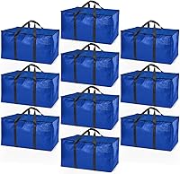 Vista 10 de ClearSpace Bolsas de mudanza o bolsa de almacenamiento de gran tamaño – Cajas grandes para mudanzas con correas de mochila, cremalleras y asas