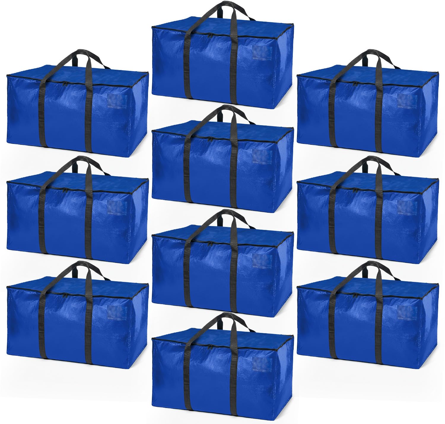 ClearSpace Heavy Duty Moving Boxes or Storage Bags – Storage Bins with Lids, Large Moving Bags with Backpack Straps & Handles – Moving Supplies for College Dorm or Christmas Decorations, 10 Pack — image 1