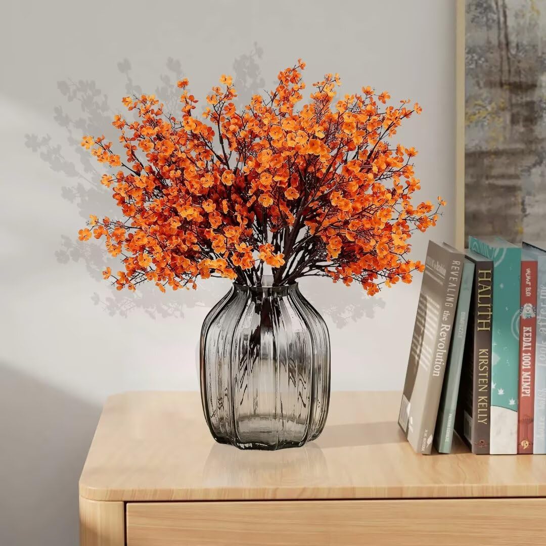 Amazon｜5個 人工フェイクフォールフラワー、18.8インチ フェイク