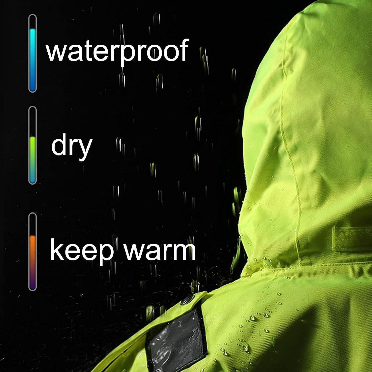 Kamizelki bezpieczeństwa Lichtgewicht veiligheidsvest Waterdicht veiligheidsvest met afneembare hoed Reflecterende veiligheidsvesten Reflecterend pak met hoge zichtbaarheid Moda