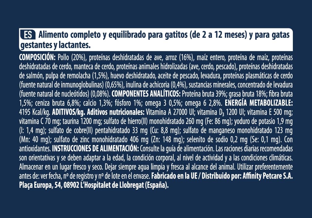 Advance Cat Kitten, Pienso para Gatitos Kitten con Pollo, 1,5kg