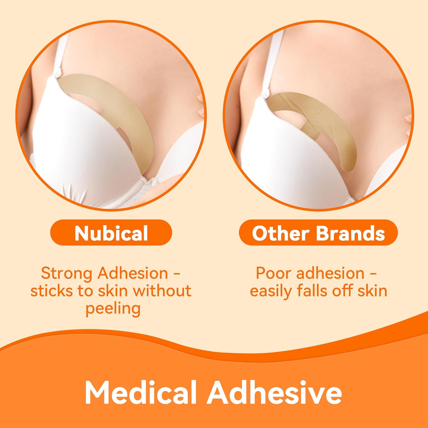 Silicone Scar Sheets for Breast - 6 Pack, Anchor Design for Precise Fit, Medical Grade & Reusable Breast Silicone Scar Tape for Surgical Scars (Yellow) - Image 6