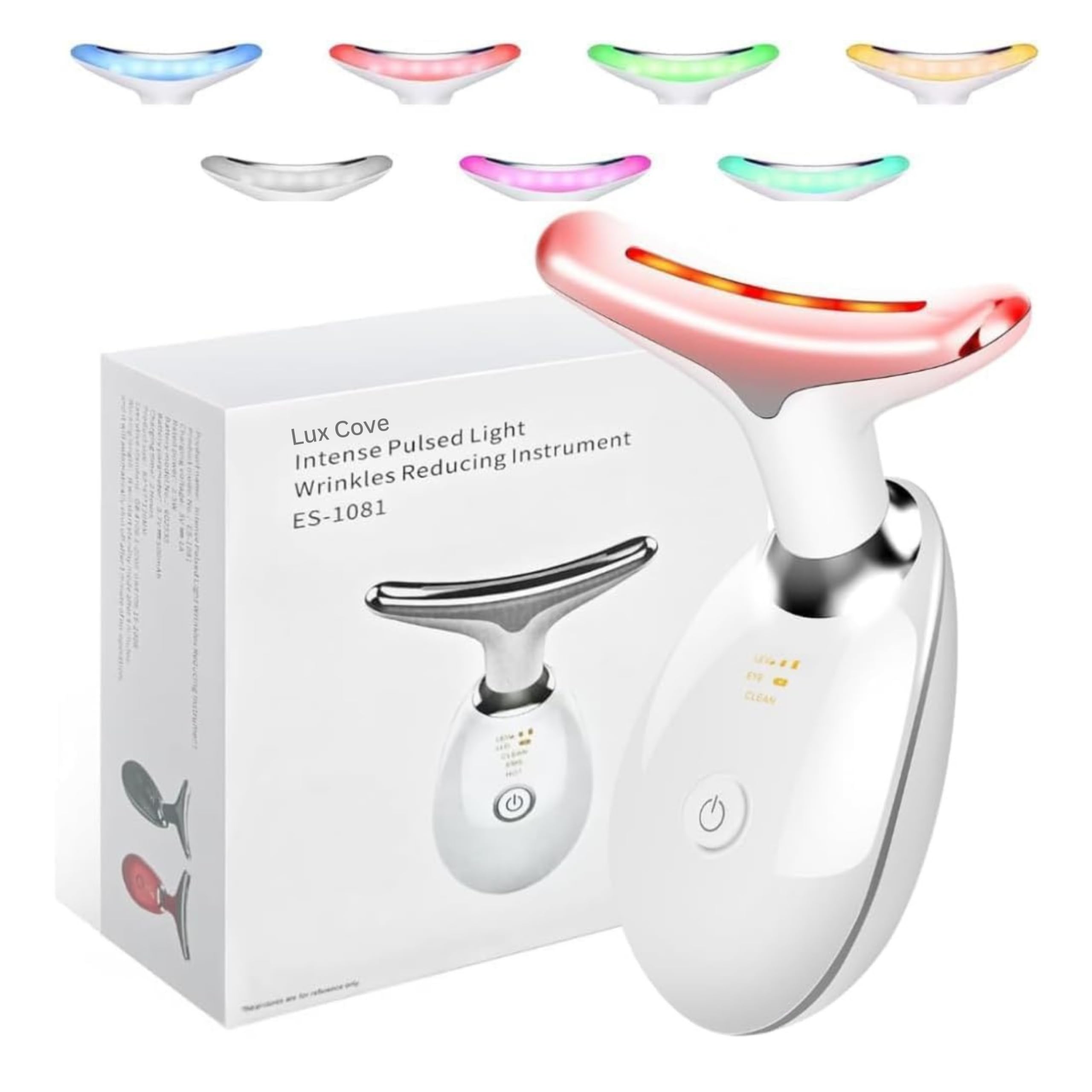 ボディ・フェイスケア shape lift Lux Cove 7-in-1 LED Facial Sculptor, Red Light Therapy Face