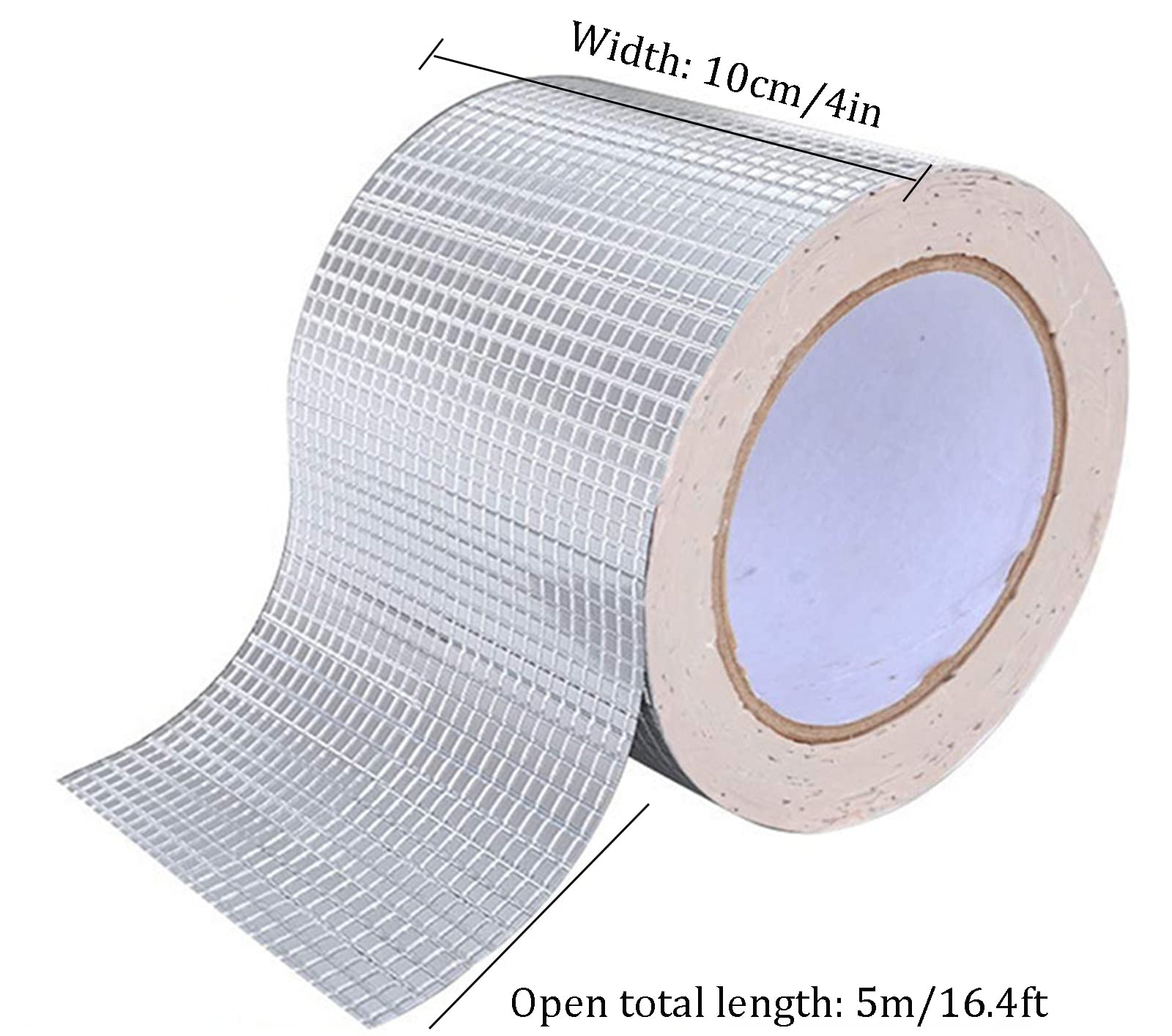Cinta de butilo, Cinta De Papel Aluminio Caucho Butílico, Parche Permanente A Prueba Fugas for Todo Tipo Clima, for Reparaciones Plástico Y Metal, Techos, Tuberías, Sellado Ventanas Barcos