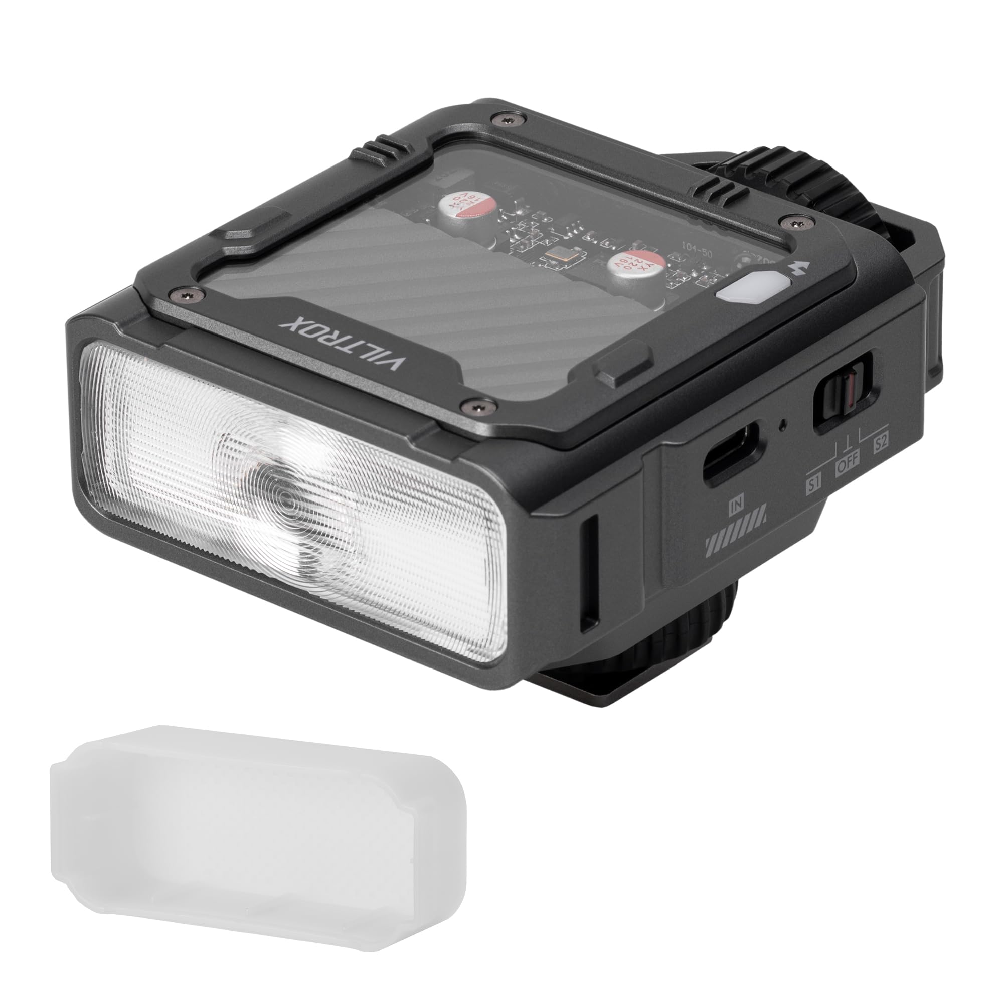 VILTROX Spark Z3 TTL Mini flash de cámara para Canon, linterna pequeña de 6500 K de alta potencia GN16 flash con tiempo de reciclaje ultrarrápido de 0,1 a 1 s, TTL Auto con control de alimentación