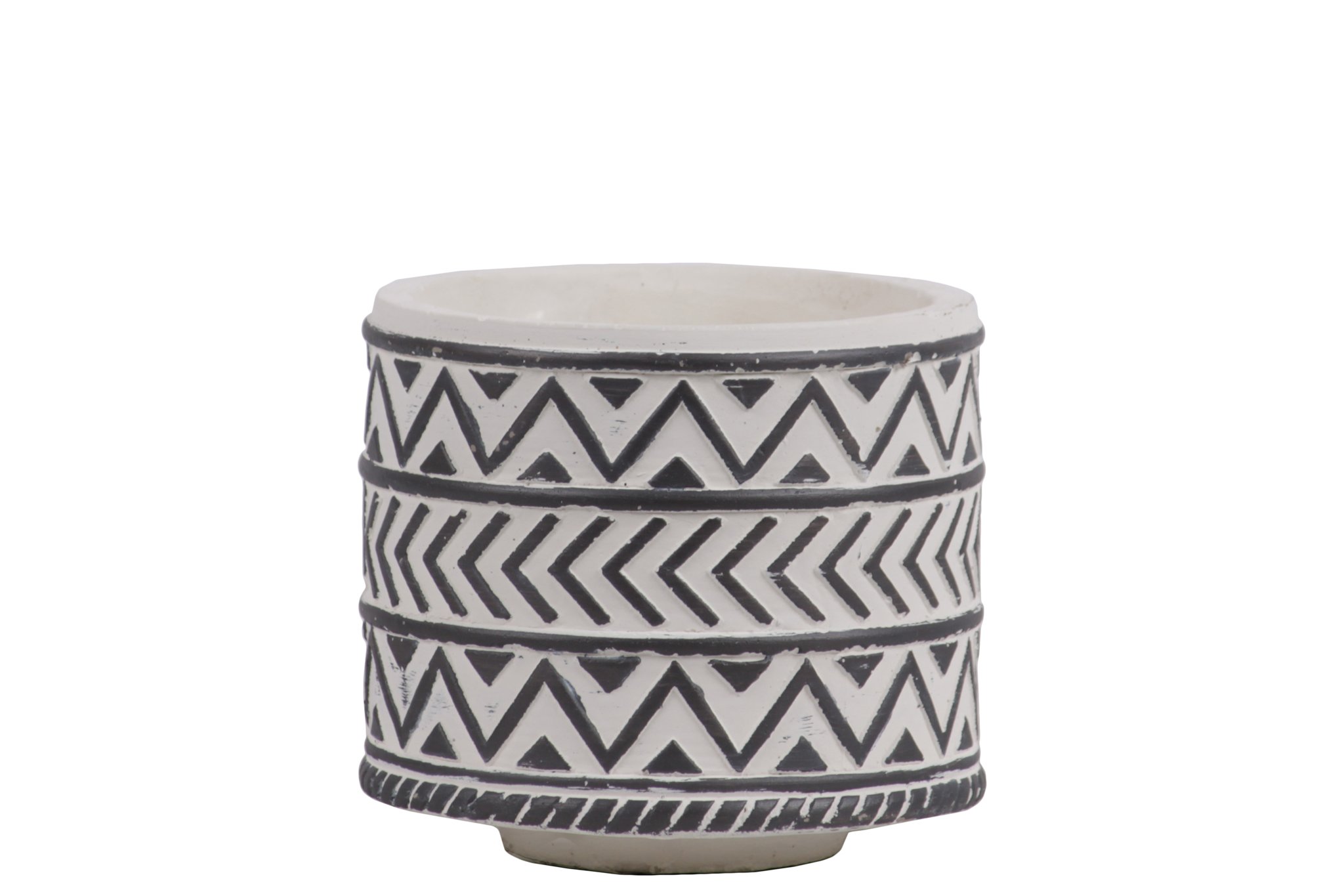 Urban Trends CollectionsPot, Stoneware, White