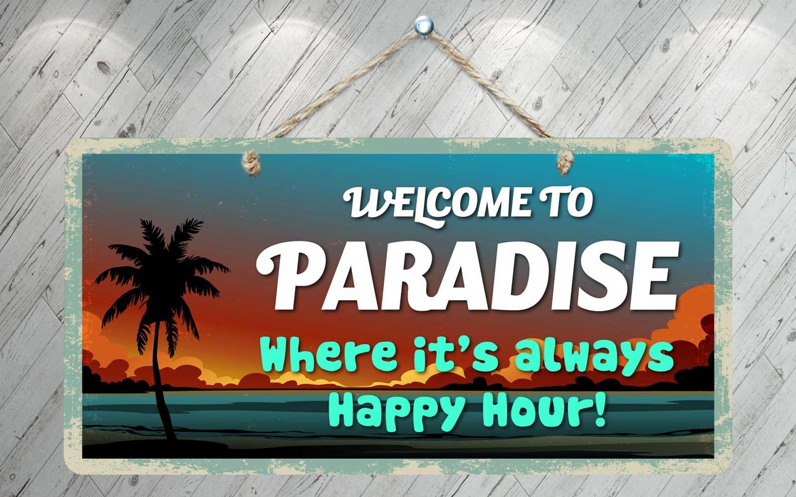 Amazon.com: StickerPirate 740HS Welcome to Paradise Where It's