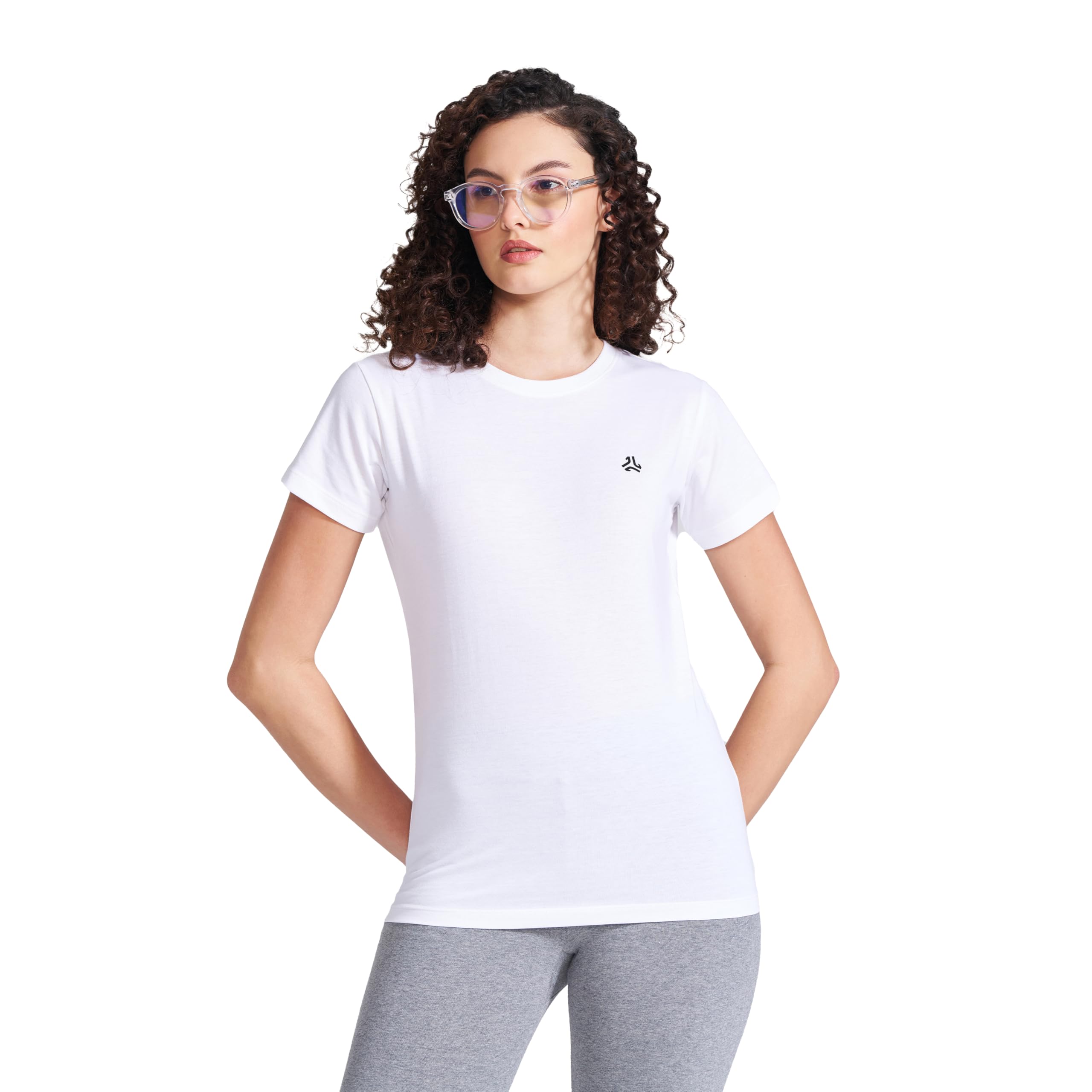 campus Women Cotton Blend Round Neck T-Shirt-picture-45