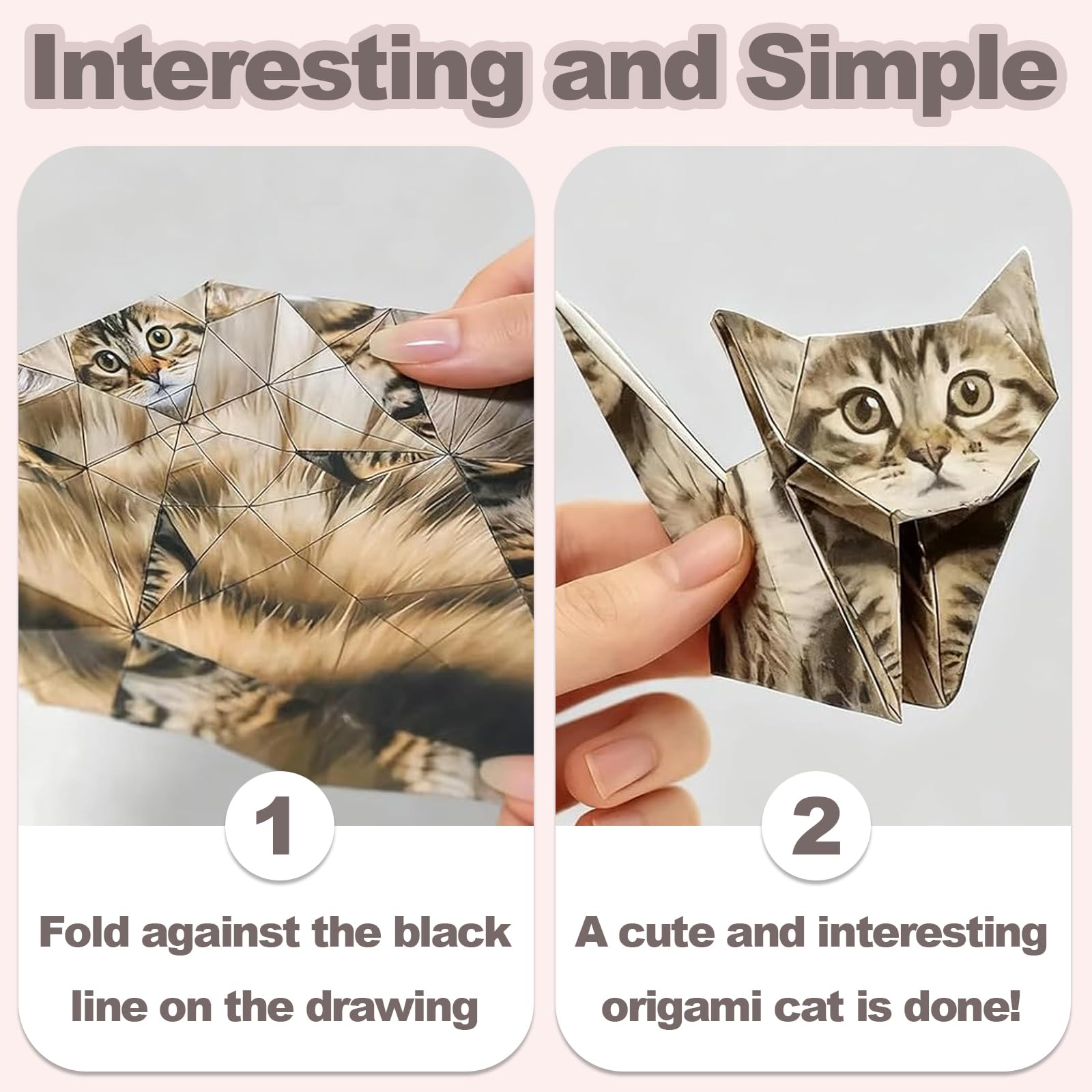 Hyhuiyin DIY Paper Cats Origami Kit - Image 4