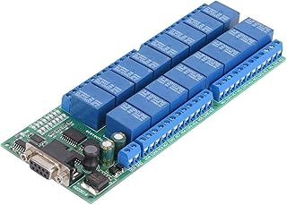 R223C16 DC 12V 16-Channel Relay Board RS232 DB9 Delay Relay Switch Module Female Interface Serial Port