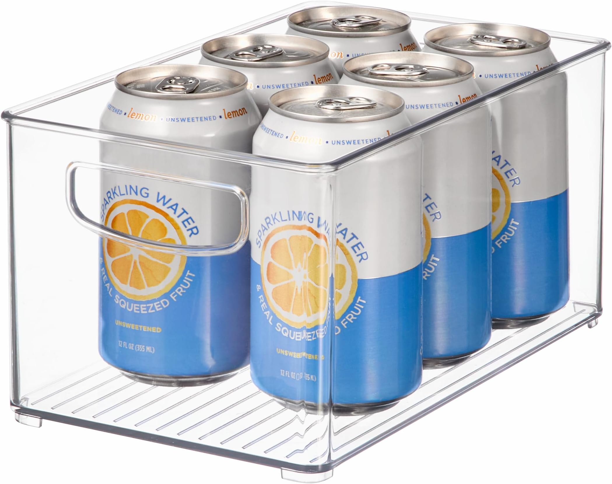 Home Kitchen Organizer Bin For Pantry, Refrigerator, Freezer & Storage Cabinet, 10" X 5" 6", Clear