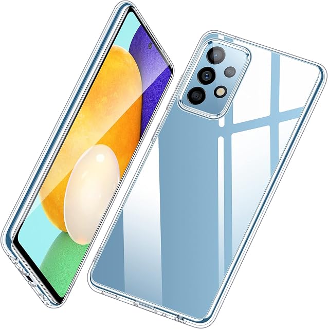 Vakoo for Samsung Galaxy A52 Case, Samsung Galaxy A52S Case [Anti-Yellow] Soft Silicone Shockproof Protective Phone Cases for Samsung Galaxy A52/A52S - Crystal Clear