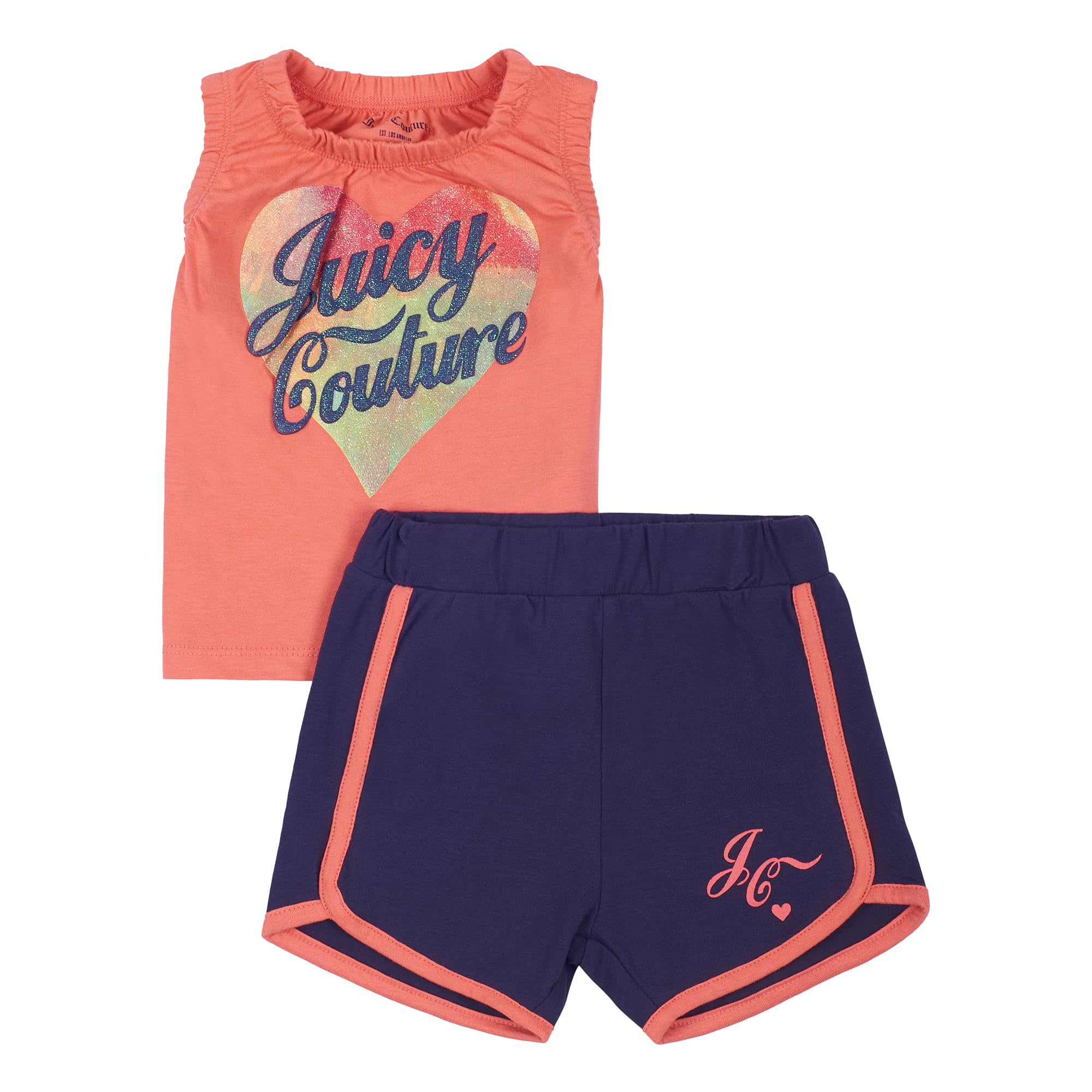 JUICY COUTURENewborn JBX5352A23 Juicy Couture Toddler Crew And Legging Set - Georgia Peach