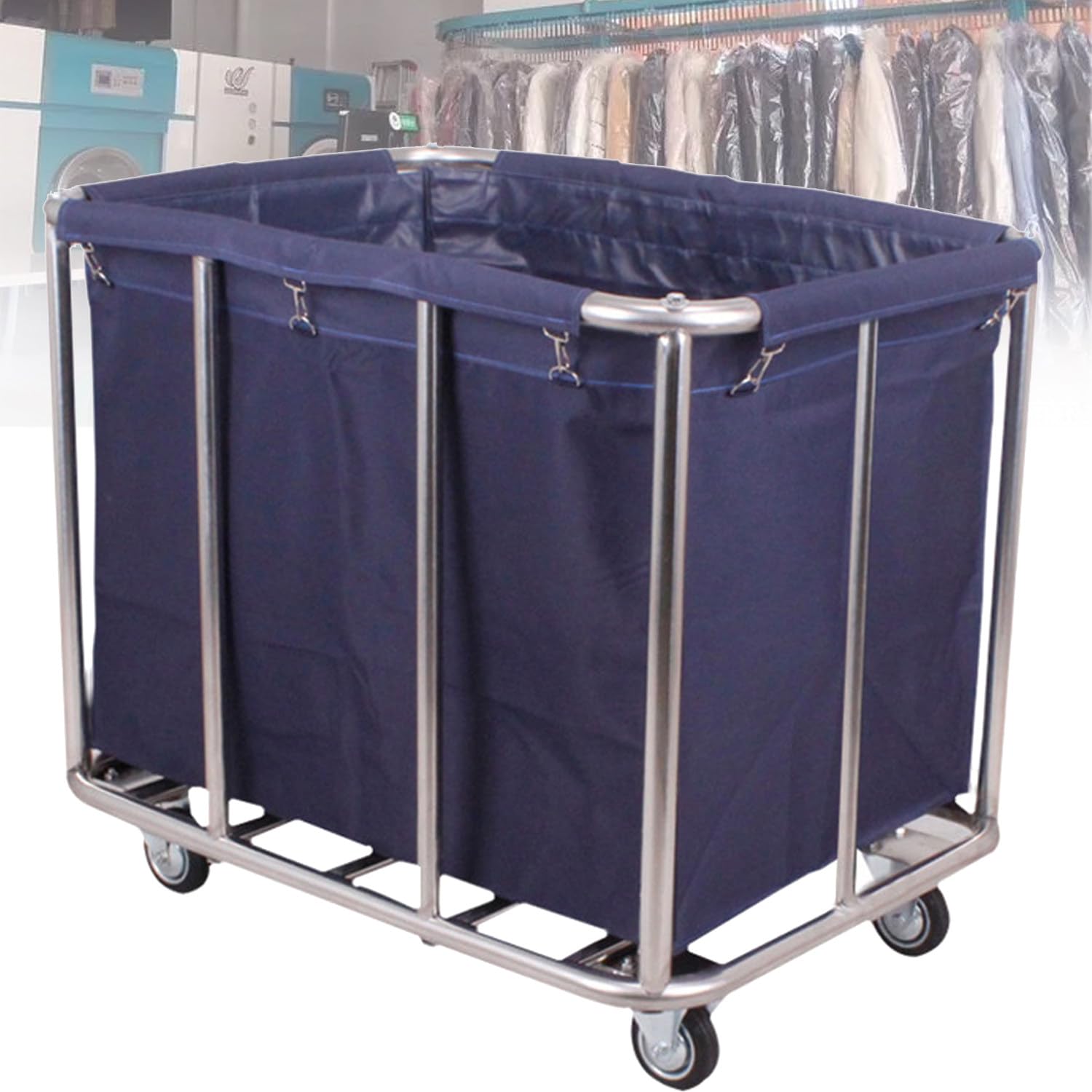 Chariot à linge roulant pour maison et station balnéaire avec roues
