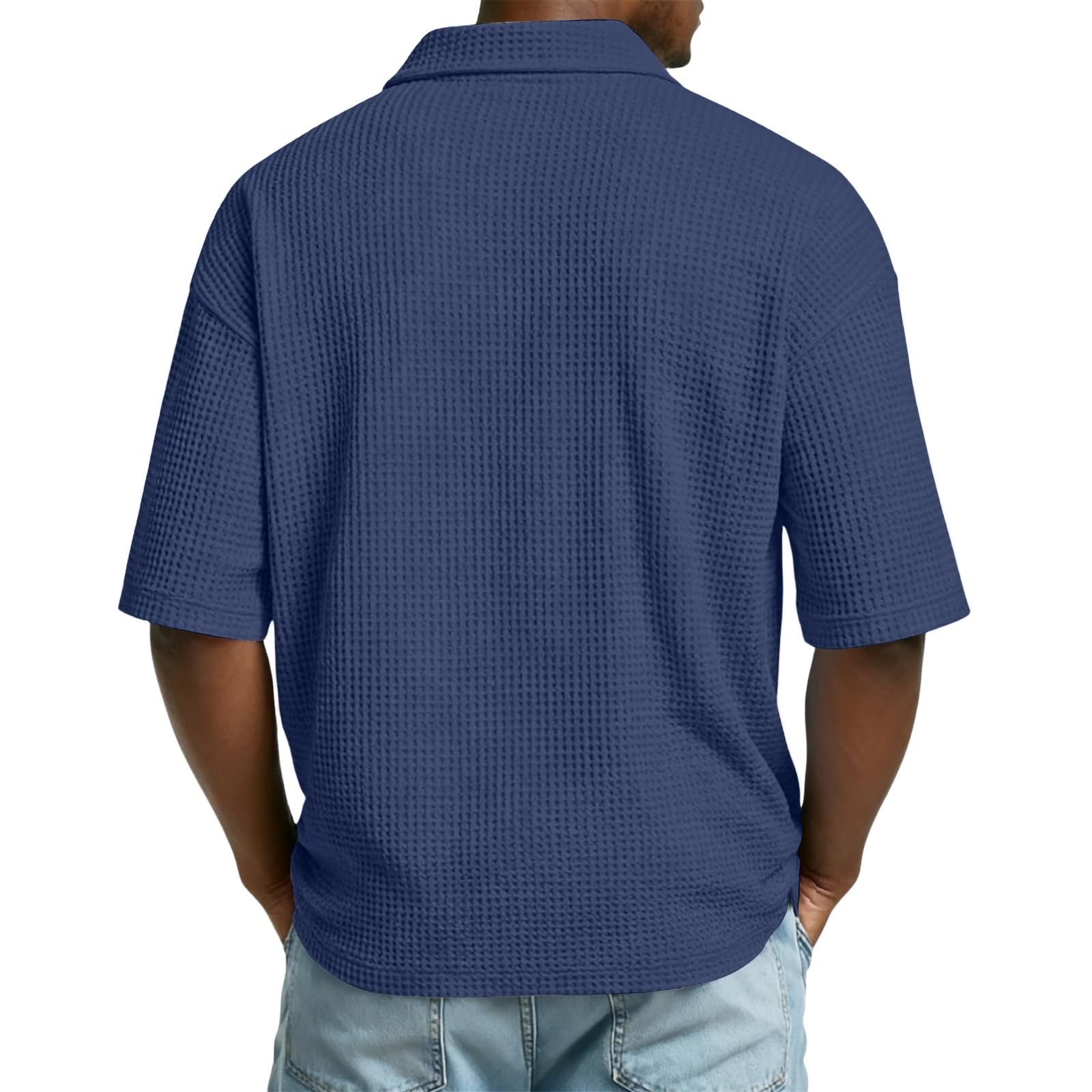 Polo Hombre Manga Corta Trabajo Deportivo Fincut Casual Polos para Hombre Moda Gym Running Slim Fit Camiseta