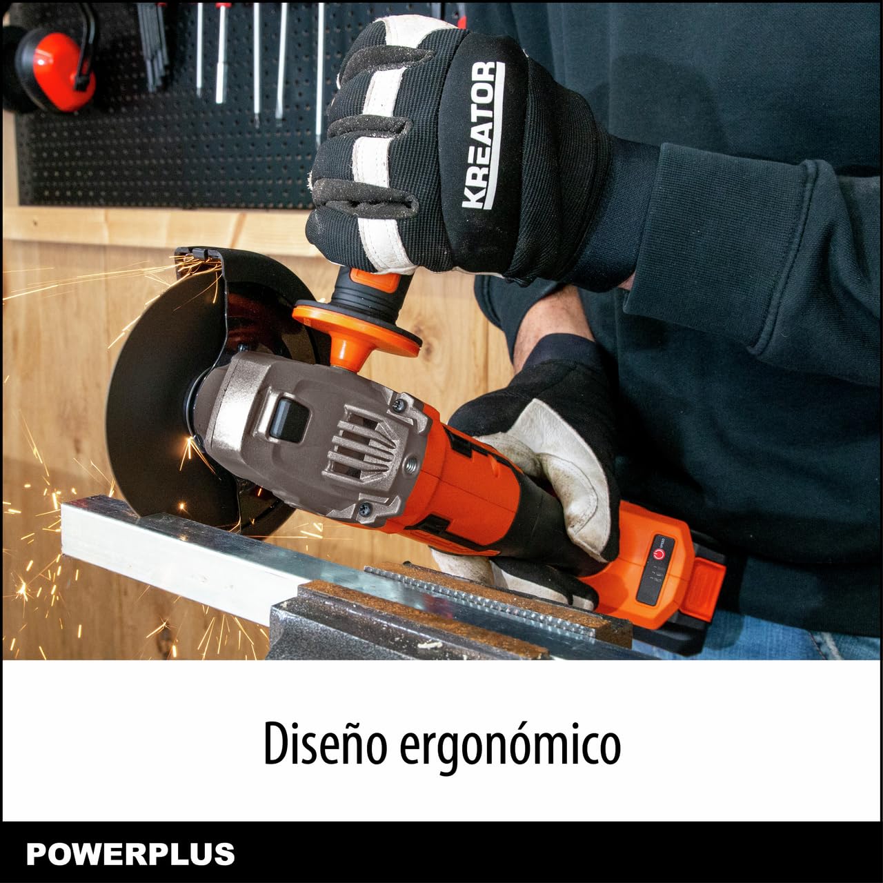Powerplus Amoladora angular sin escobillas POWDP35160-20V Ø 125 mm, sin batería y cargador