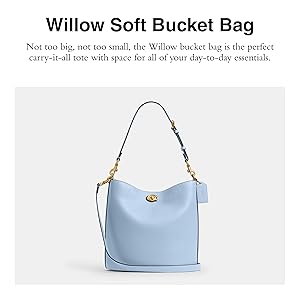 COACH womens Willow Soft Bucket Bag
