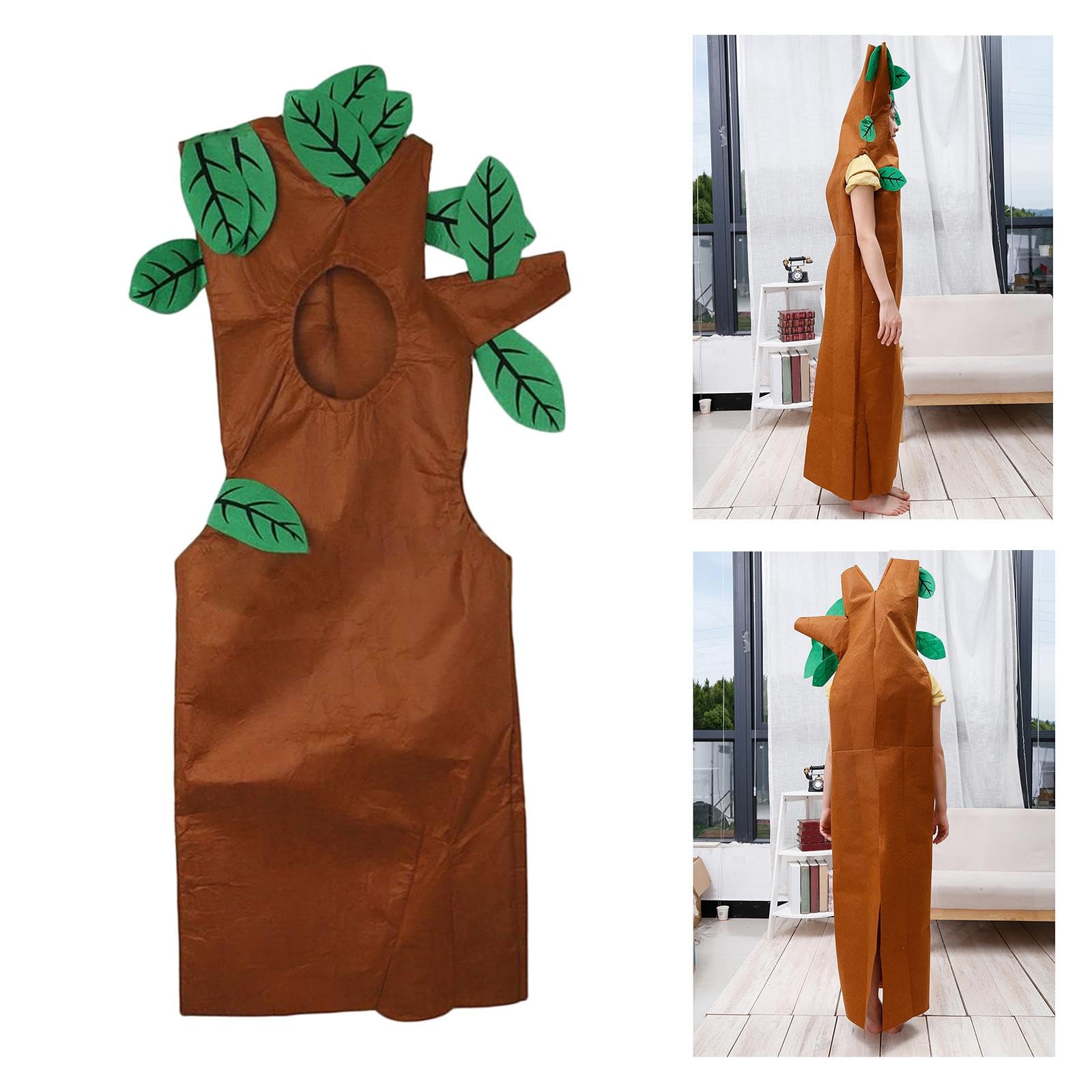 3x Novità Costume Da Albero per Bambini Costume Da Bambino 130 Cm