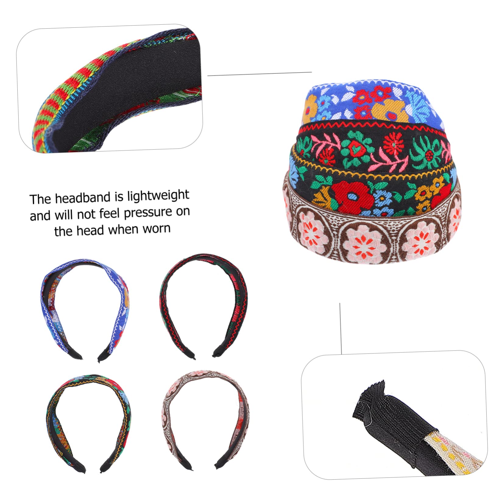 Beaupretty 8piezas De Para Mujer De Accesorios De Cabello Para Ocasiones Especiales Rojo Rosa Negro