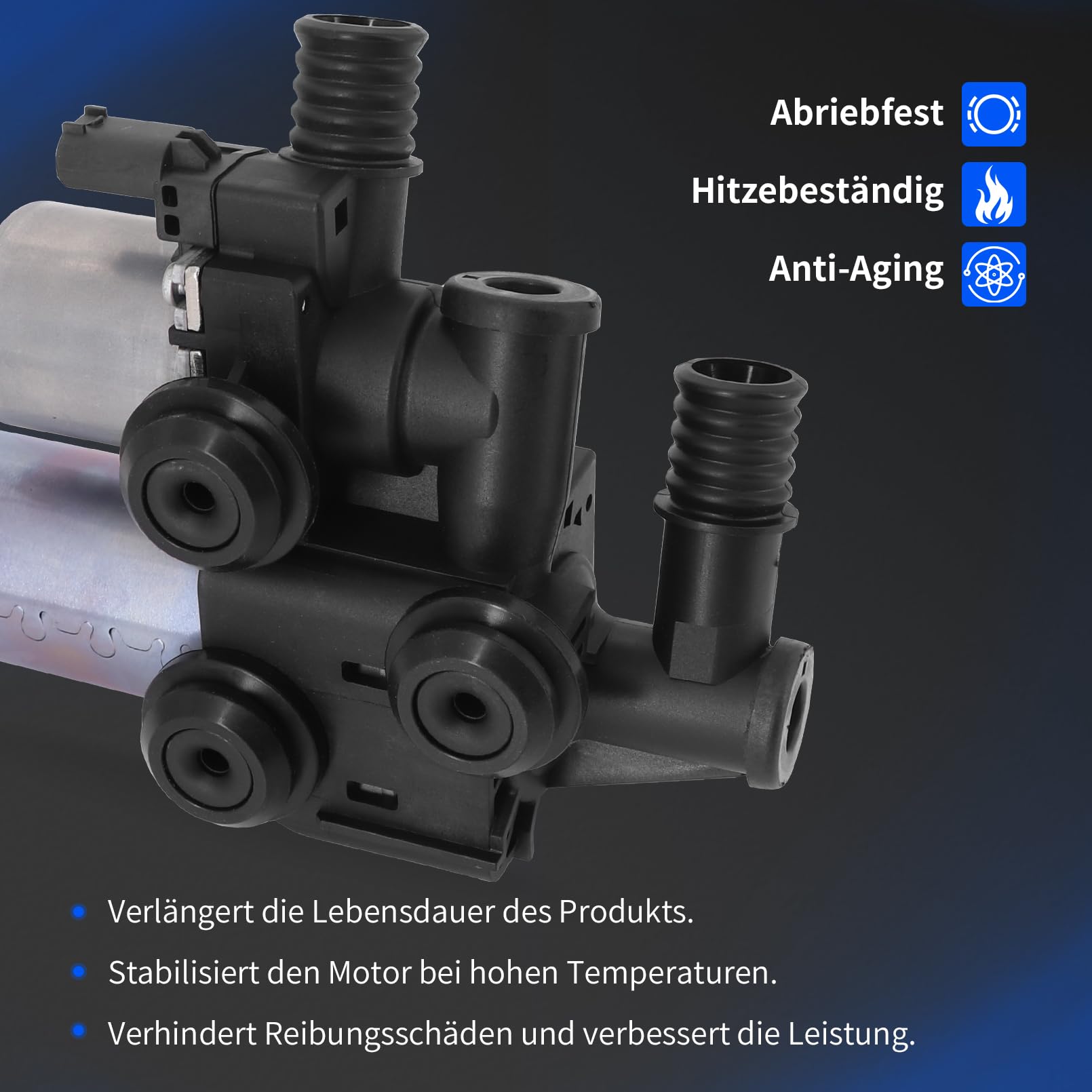 64118369807 - Válvula de control de refrigerante compatible con BMVV 3 E46 X3 E83 Z3 E36 Válvula de control de refrigerante para calefacción