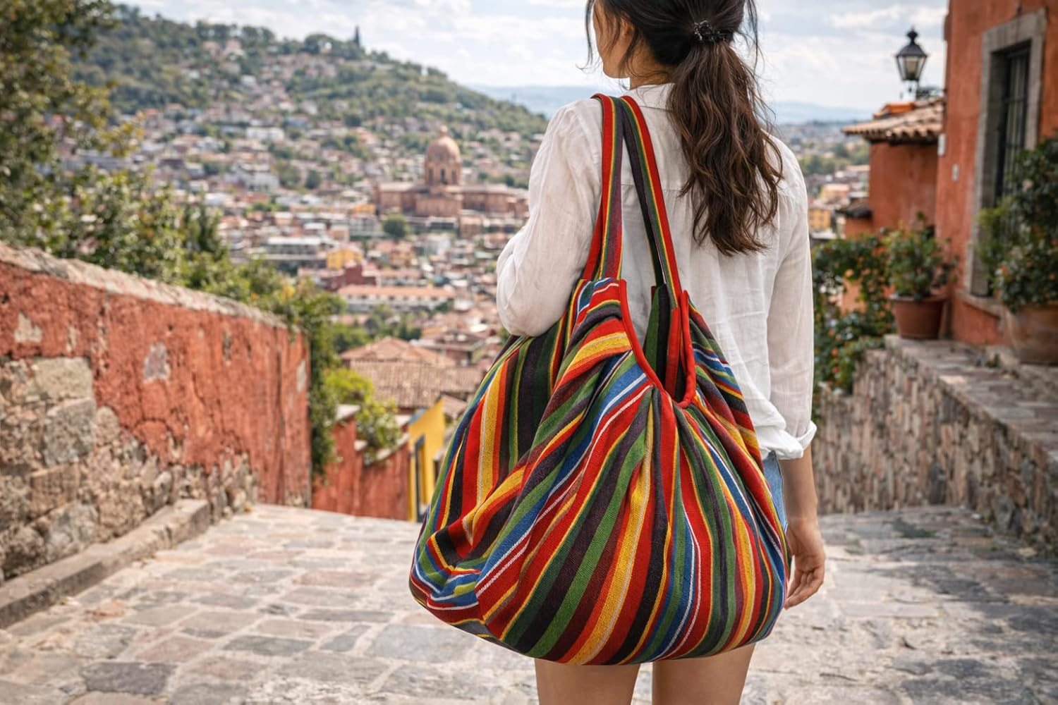 Large Tote Shoulder Bag for Women Casual Comfortable Market Groceries School Books Everyday Purse Travel - Image 3