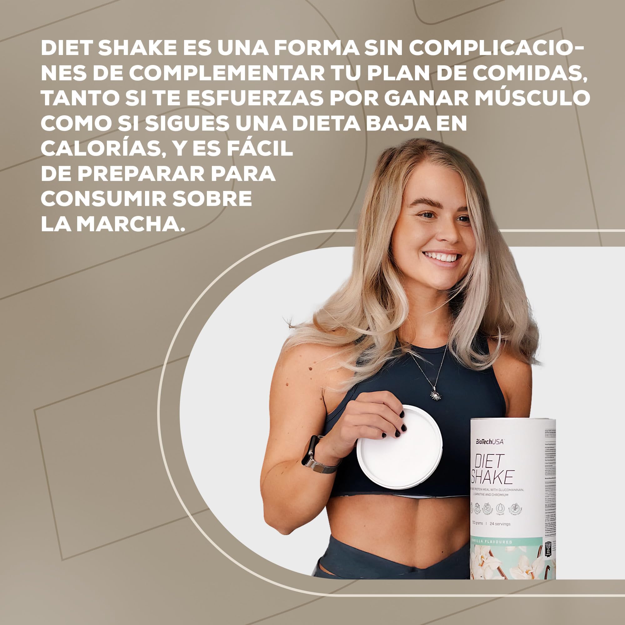 BioTechUSA Diet Shake | Bebida en polvo de proteína de suero rica en fibra