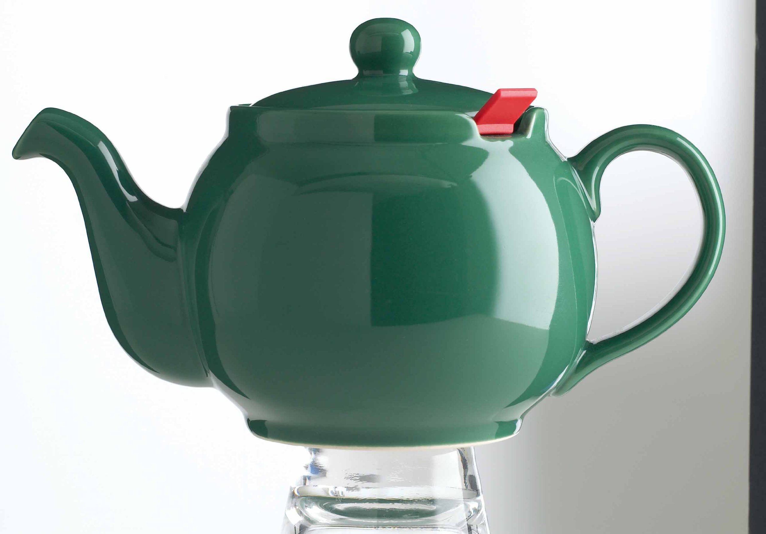 Théière 2 tasses London Teapot Chatsford verte avec filtre rouge