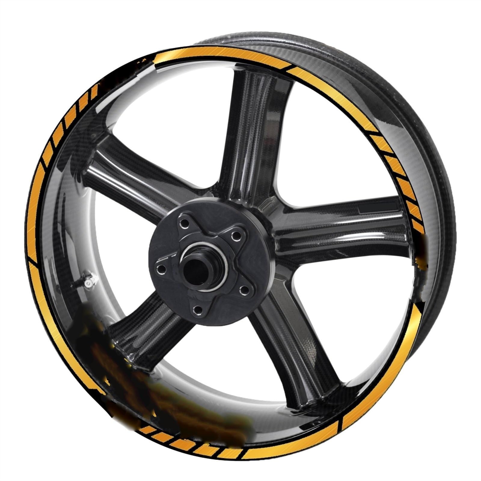 Motorcycle Wheel Sticker Rim Decal Hub Stripe Tape for Yamaha YZF R1 R3 R15 R1m R6 Mt07 Mt09 FZ6 Decorative(Color13)